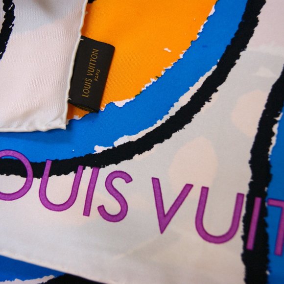 New Authentic Louis Vuitton Scarf Monogram Large Floral Silk Wrap - Picture 10 of 16